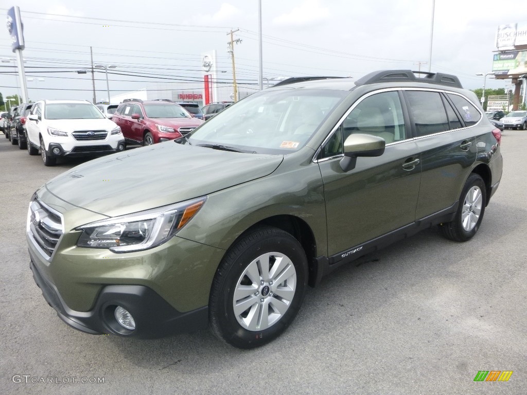Wilderness Green Metallic 2019 Subaru Outback 2.5i Premium Exterior Photo #128909548