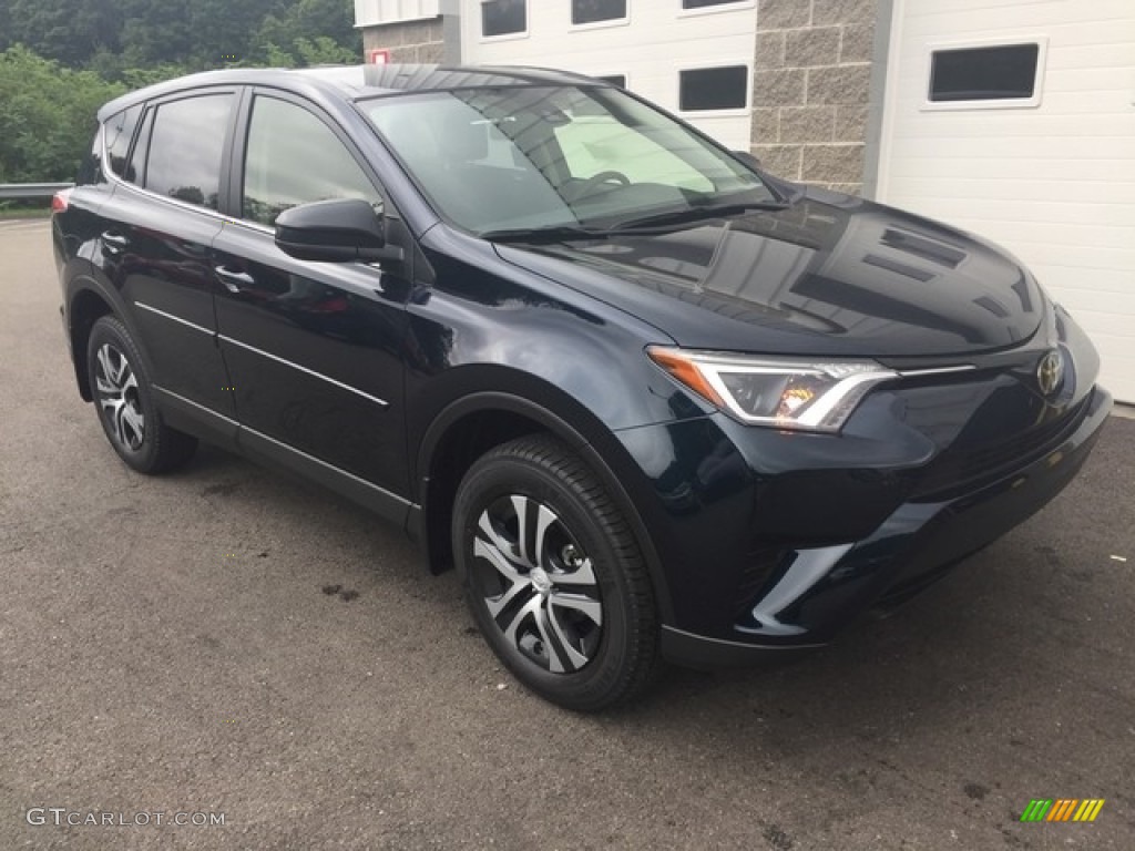 2018 RAV4 LE - Galactic Aqua Mica / Black photo #1