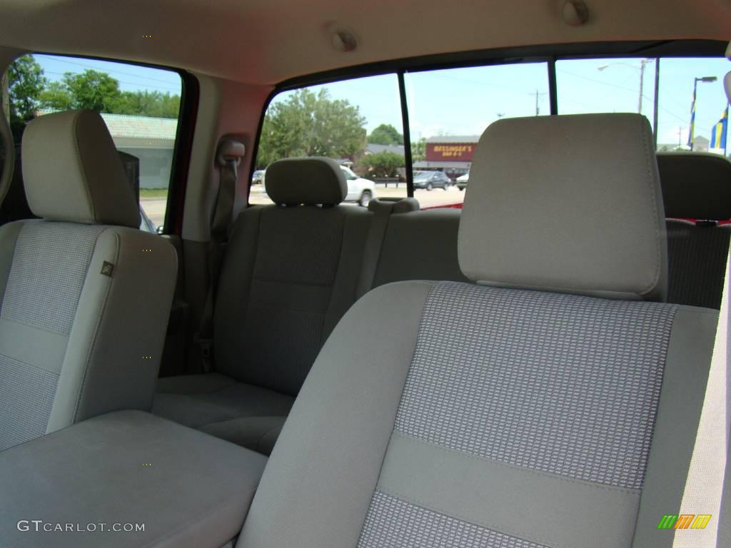 2007 Ram 1500 SLT Quad Cab - Inferno Red Crystal Pearl / Khaki Beige photo #33