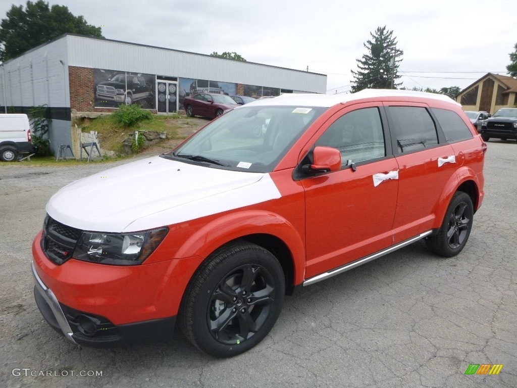 2018 Journey Crossroad AWD - Blood Orange / Black photo #1