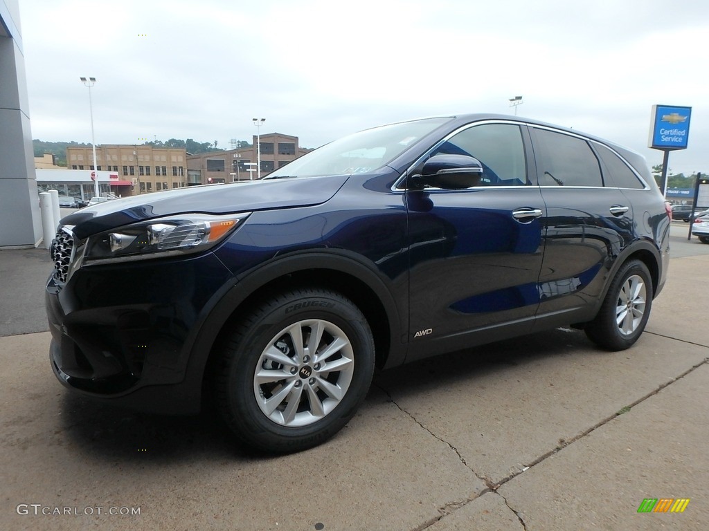 2019 Sorento LX AWD - Blaze Blue / Stone Beige photo #7