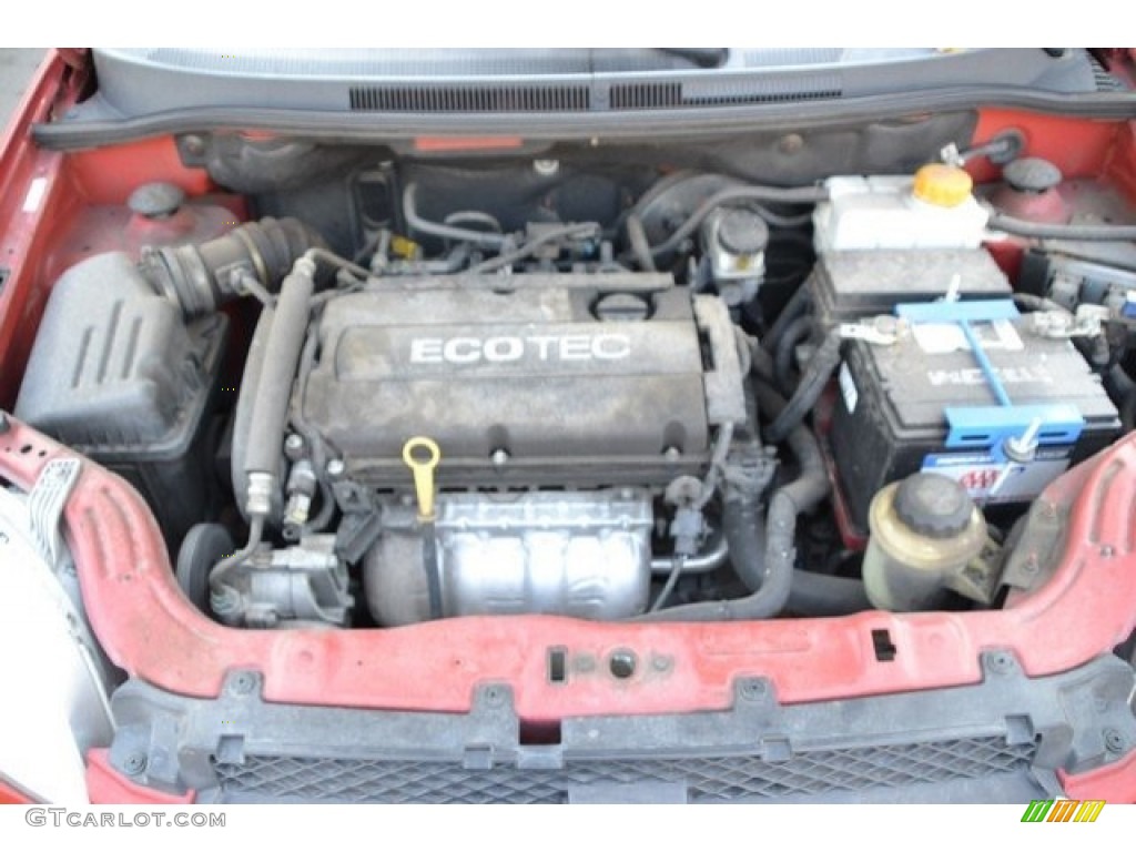 2011 Aveo LT Sedan - Sport Red / Charcoal photo #9