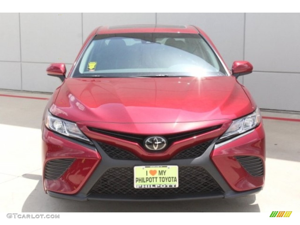 2018 Camry SE - Ruby Flare Pearl / Black photo #2