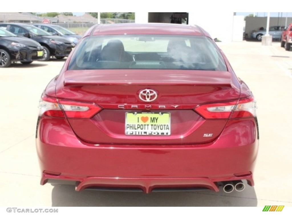 2018 Camry SE - Ruby Flare Pearl / Black photo #7