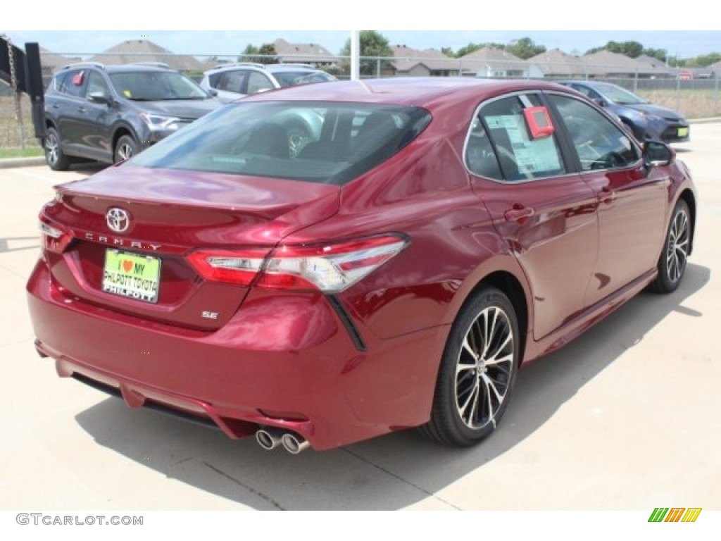 2018 Camry SE - Ruby Flare Pearl / Black photo #8