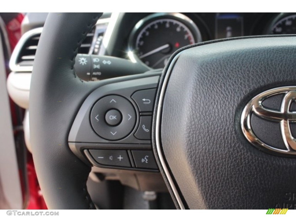 2018 Camry SE - Ruby Flare Pearl / Black photo #18