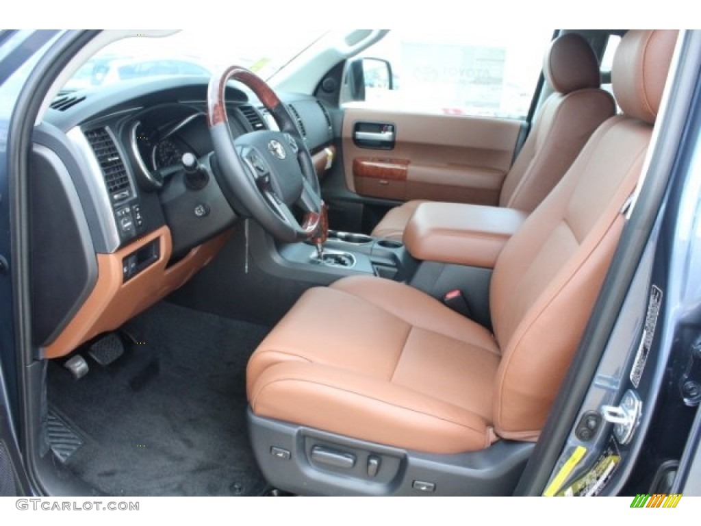 Red Rock/Black Interior 2018 Toyota Sequoia Platinum Photo #128915035