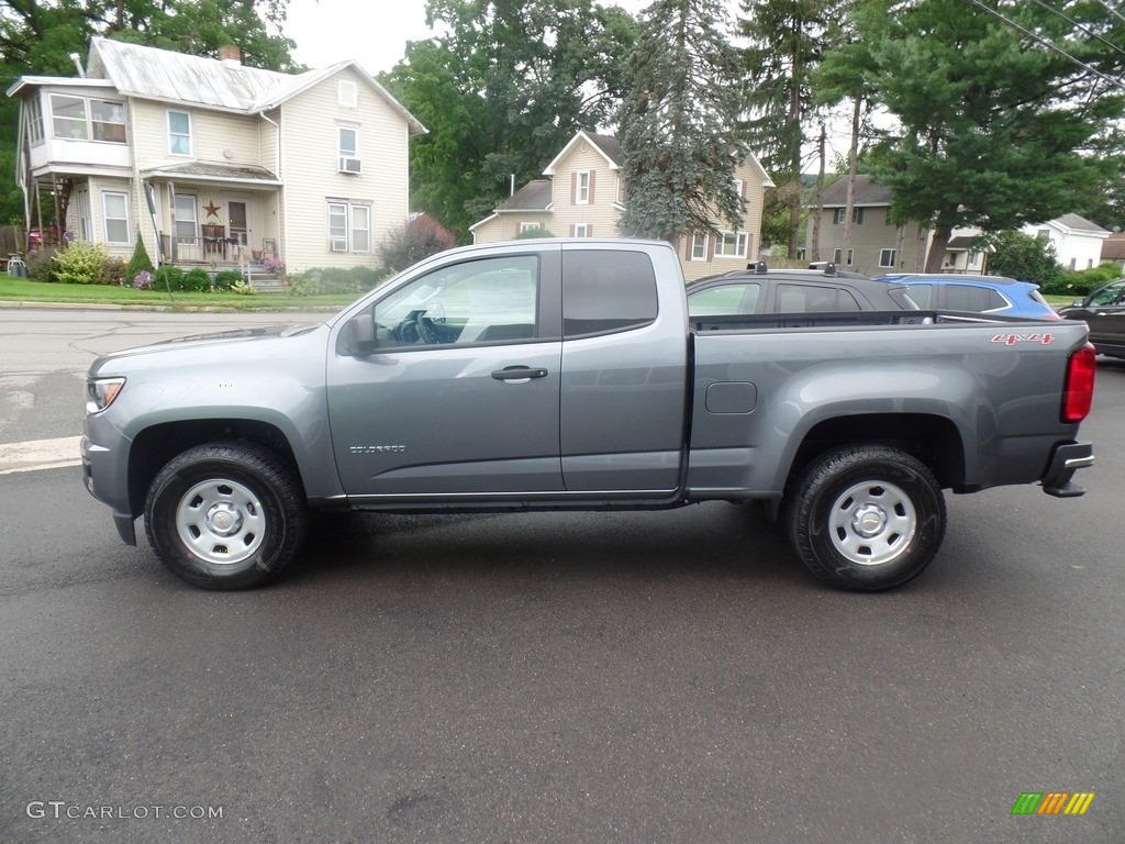 Satin Steel Metallic 2019 Chevrolet Colorado WT Extended Cab 4x4 Exterior Photo #128917045