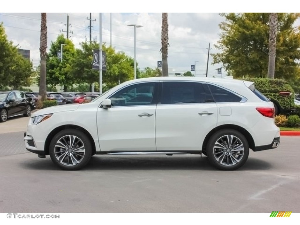 White Diamond Pearl 2019 Acura MDX Standard MDX Model Exterior Photo #128921104