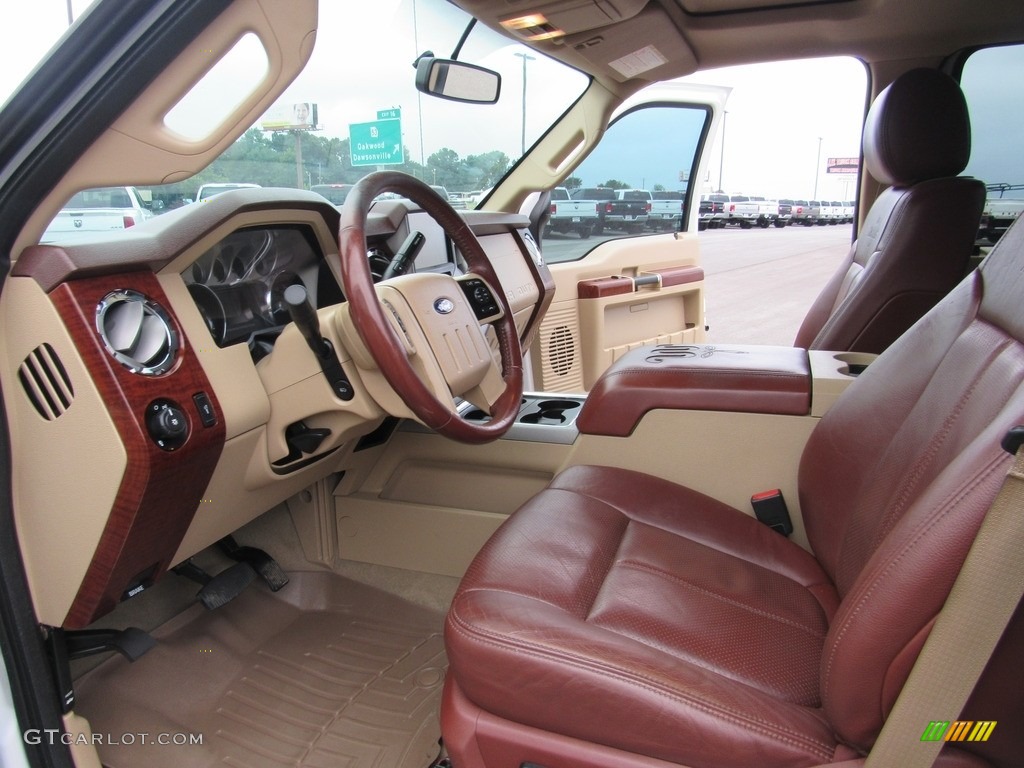 2014 F350 Super Duty Lariat Crew Cab 4x4 Dually - Oxford White / Adobe photo #22