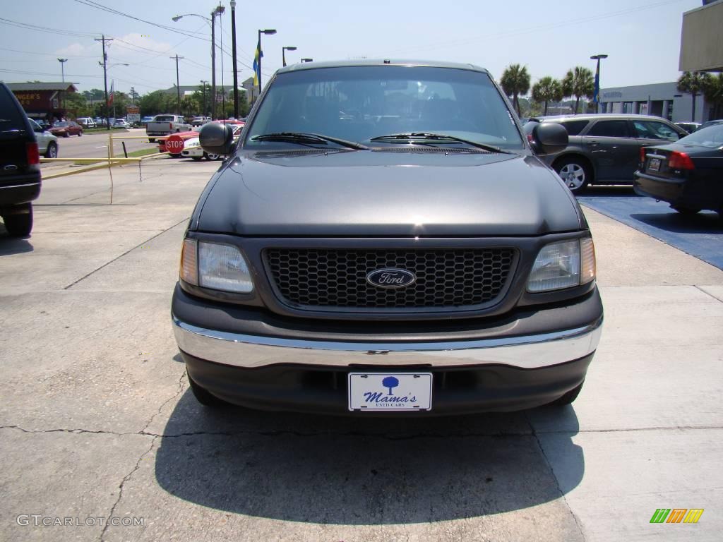 2002 F150 XLT SuperCab - Dark Shadow Grey Metallic / Dark Graphite photo #3