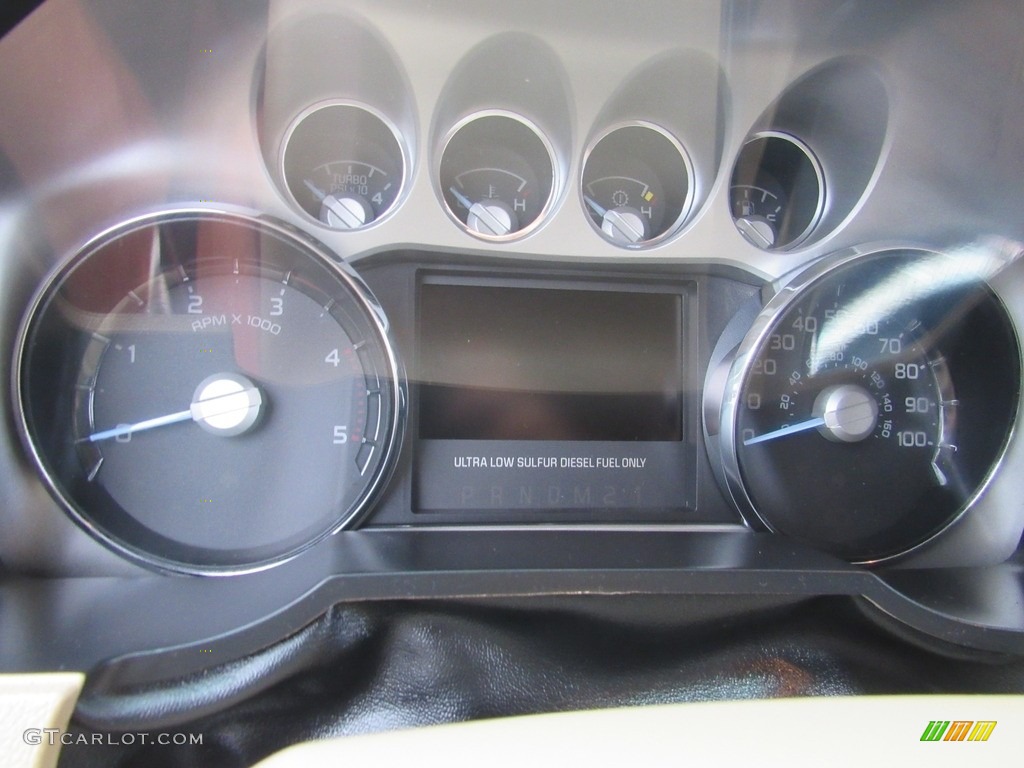 2014 F350 Super Duty Lariat Crew Cab 4x4 Dually - Oxford White / Adobe photo #25