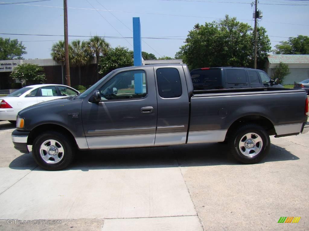 2002 F150 XLT SuperCab - Dark Shadow Grey Metallic / Dark Graphite photo #5