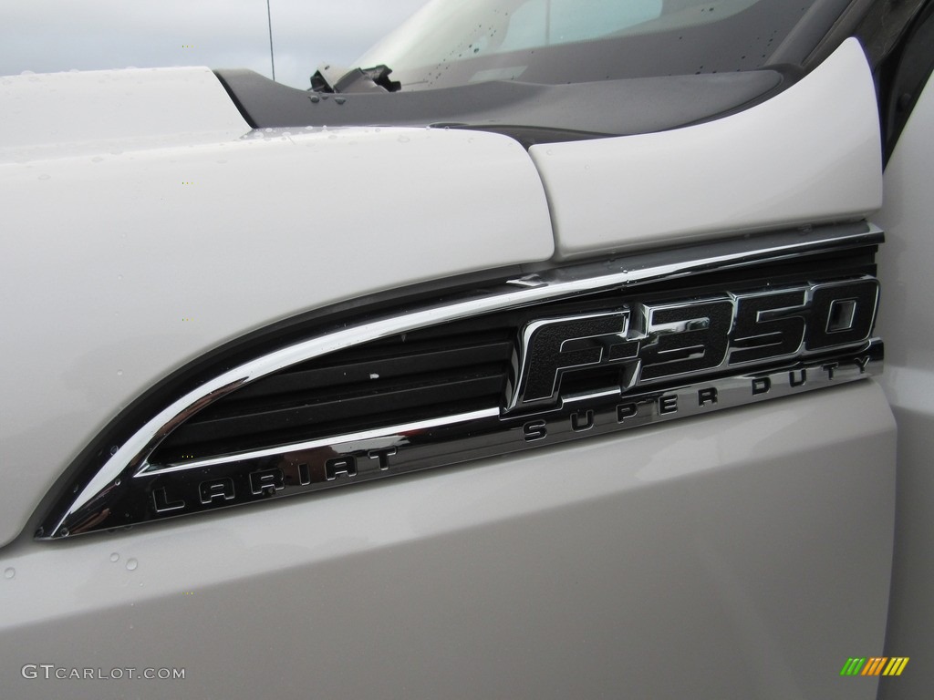 2014 F350 Super Duty Lariat Crew Cab 4x4 Dually - Oxford White / Adobe photo #54