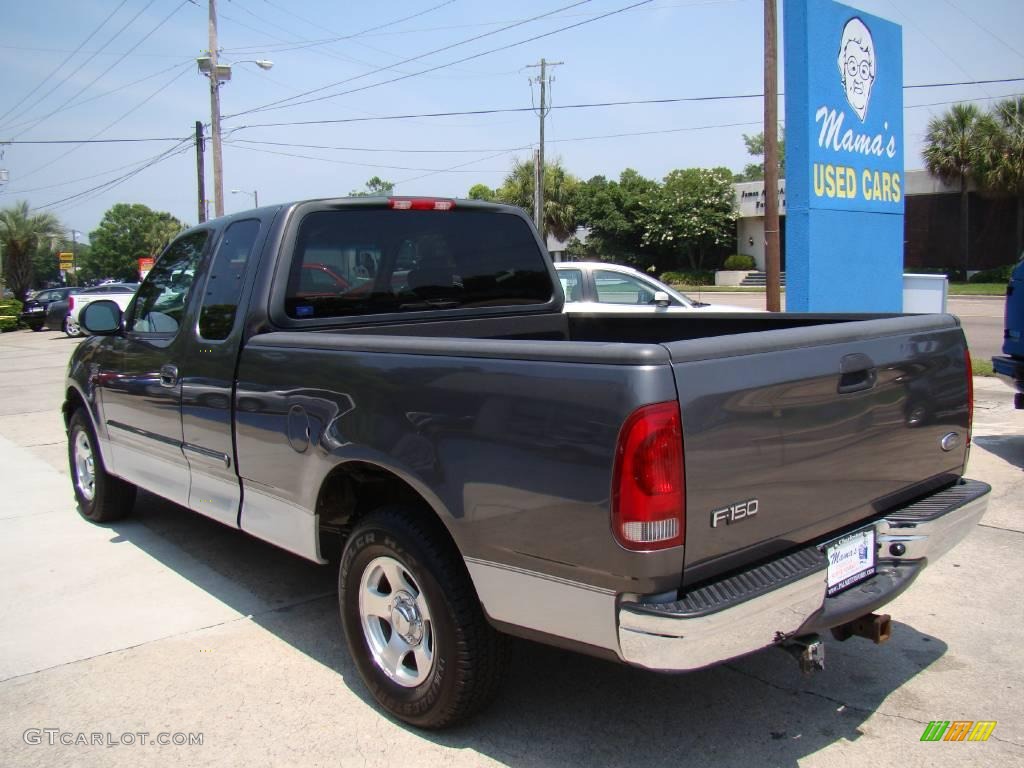 2002 F150 XLT SuperCab - Dark Shadow Grey Metallic / Dark Graphite photo #6