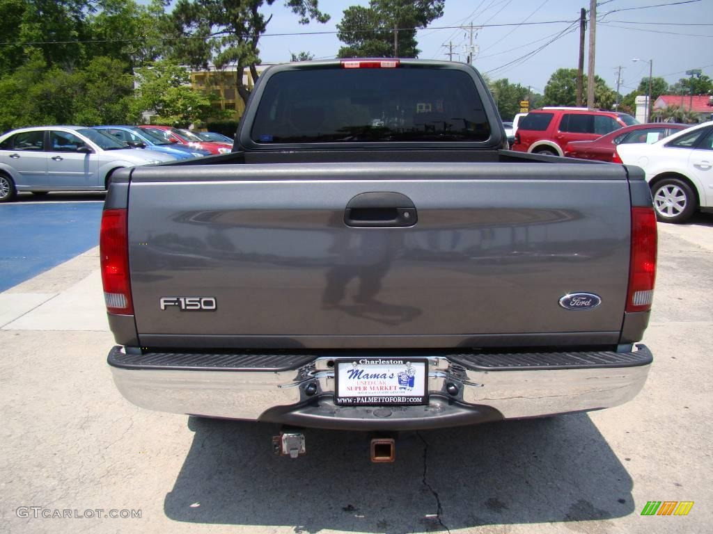 2002 F150 XLT SuperCab - Dark Shadow Grey Metallic / Dark Graphite photo #7