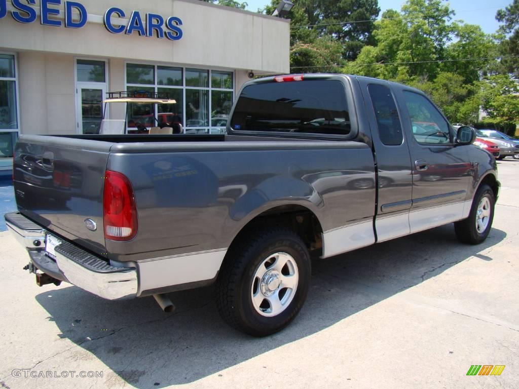 2002 F150 XLT SuperCab - Dark Shadow Grey Metallic / Dark Graphite photo #8