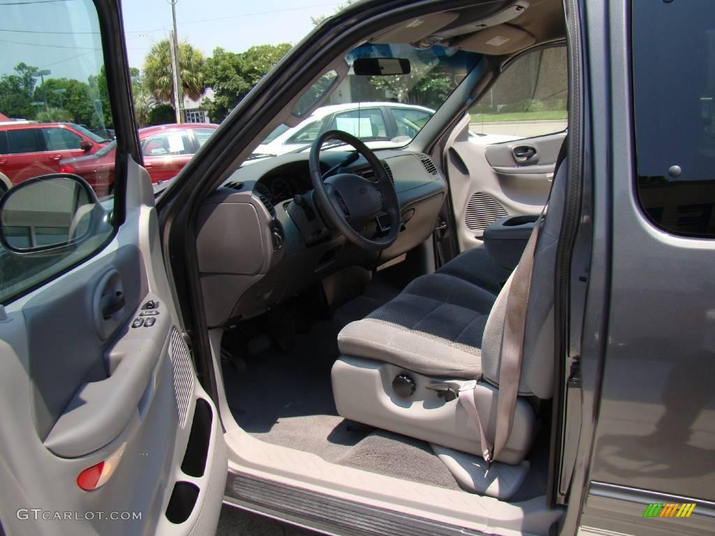 2002 F150 XLT SuperCab - Dark Shadow Grey Metallic / Dark Graphite photo #9