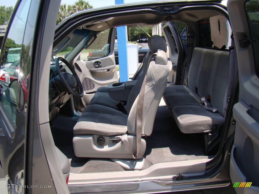 2002 F150 XLT SuperCab - Dark Shadow Grey Metallic / Dark Graphite photo #10
