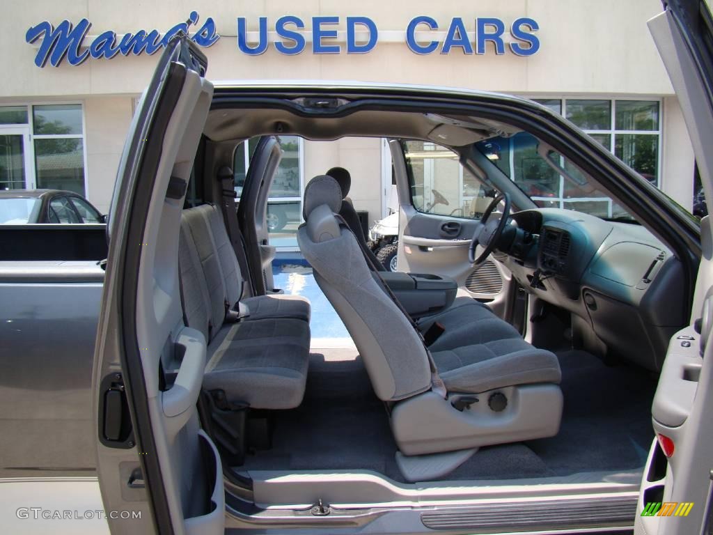 2002 F150 XLT SuperCab - Dark Shadow Grey Metallic / Dark Graphite photo #12