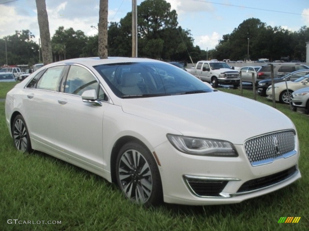 2018 MKZ Reserve - White Platinum Metallic Tri-Coat / Cappuccino photo #1