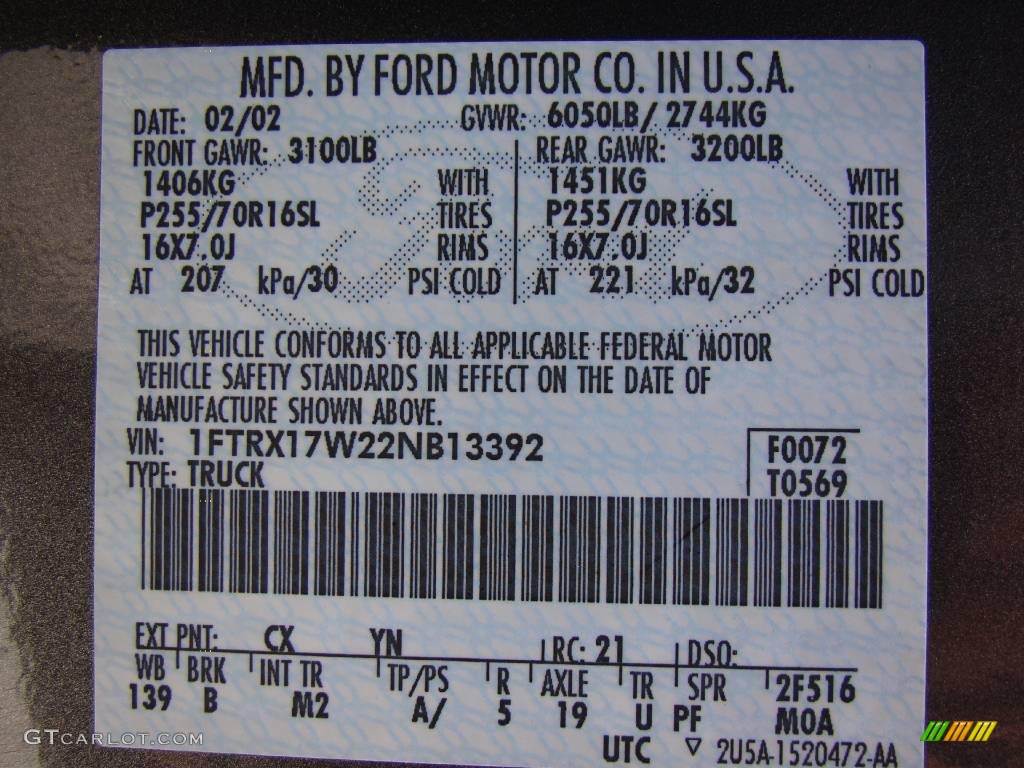 2002 F150 XLT SuperCab - Dark Shadow Grey Metallic / Dark Graphite photo #20
