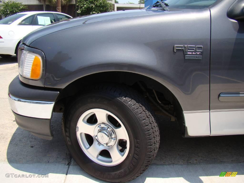 2002 F150 XLT SuperCab - Dark Shadow Grey Metallic / Dark Graphite photo #23