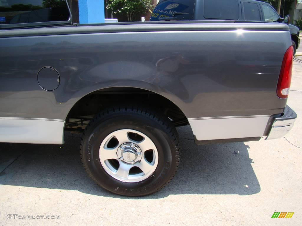 2002 F150 XLT SuperCab - Dark Shadow Grey Metallic / Dark Graphite photo #25