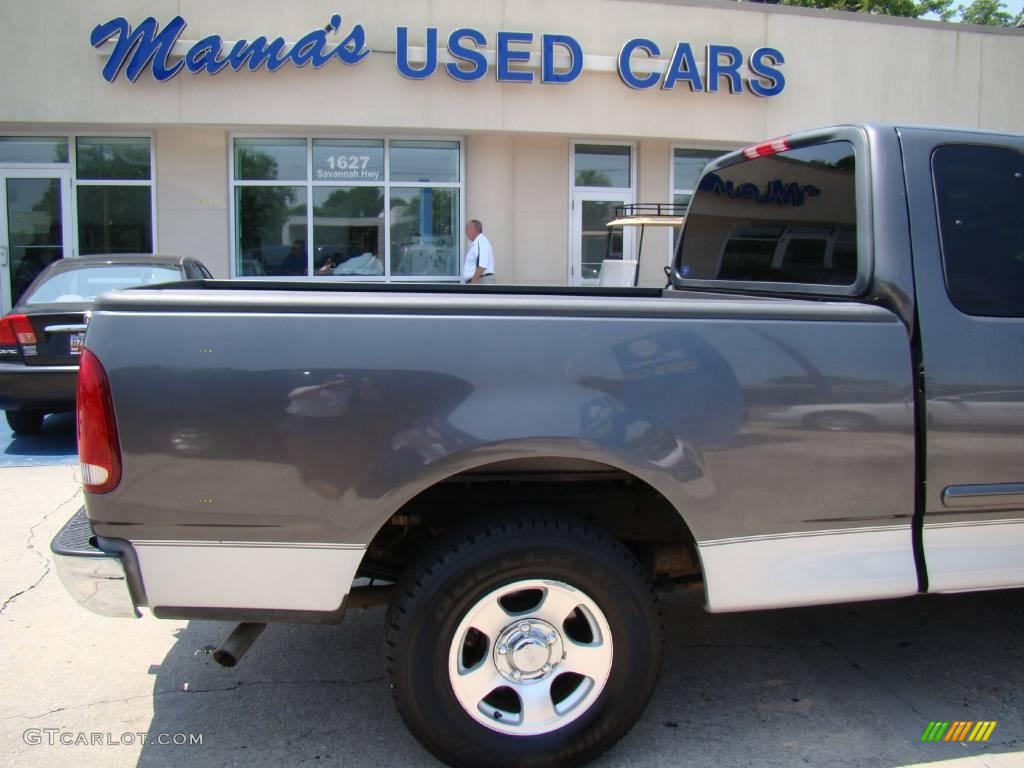 2002 F150 XLT SuperCab - Dark Shadow Grey Metallic / Dark Graphite photo #28