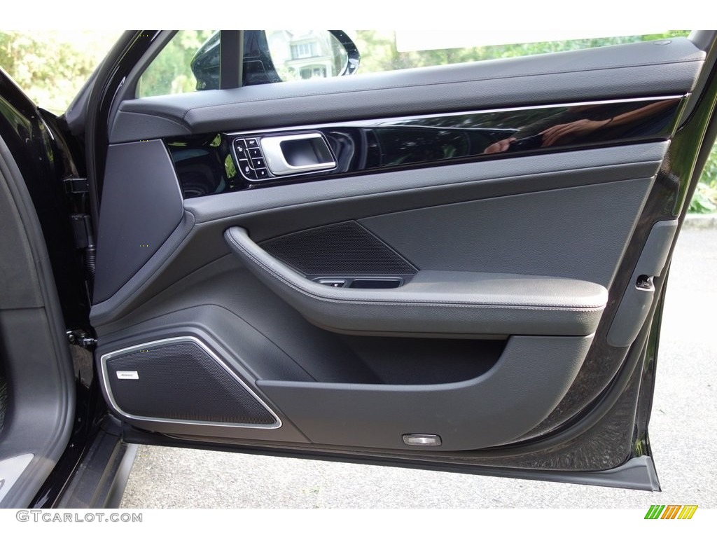 2018 Porsche Panamera 4S Black Door Panel Photo #128925365
