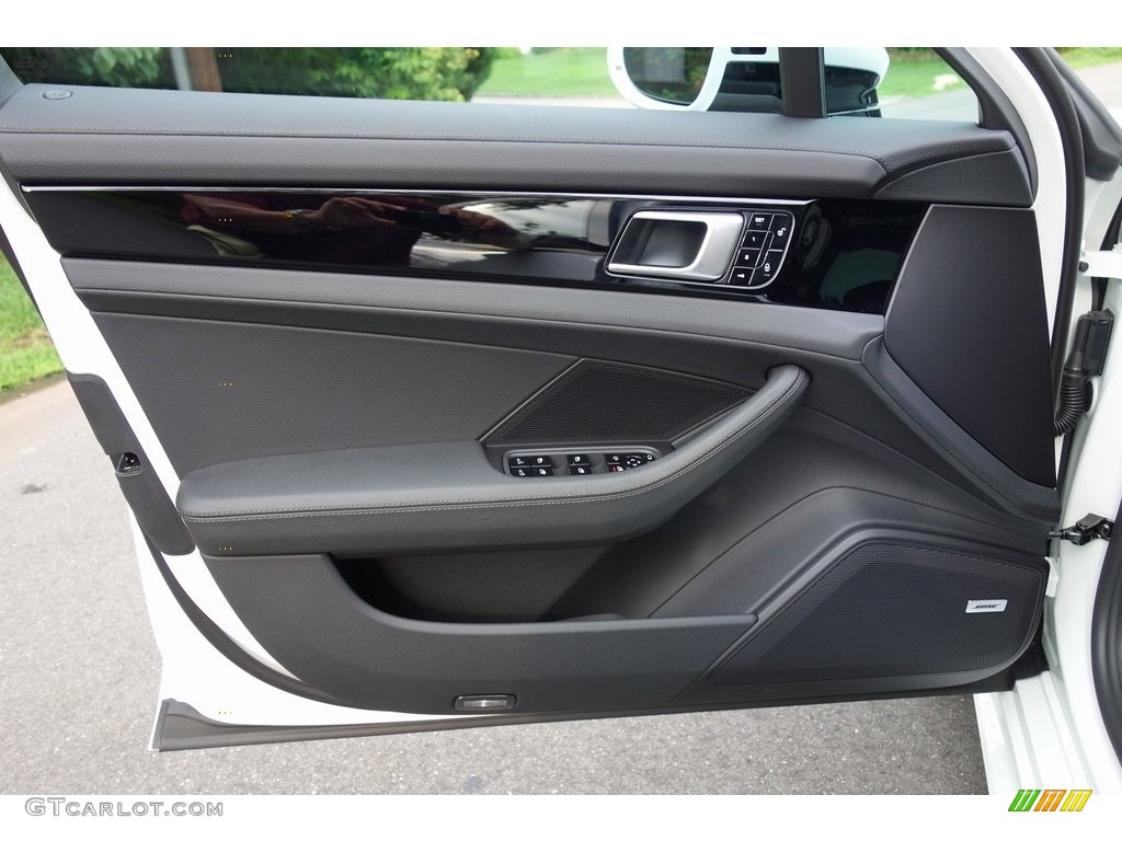 2018 Porsche Panamera 4 Black Door Panel Photo #128925762