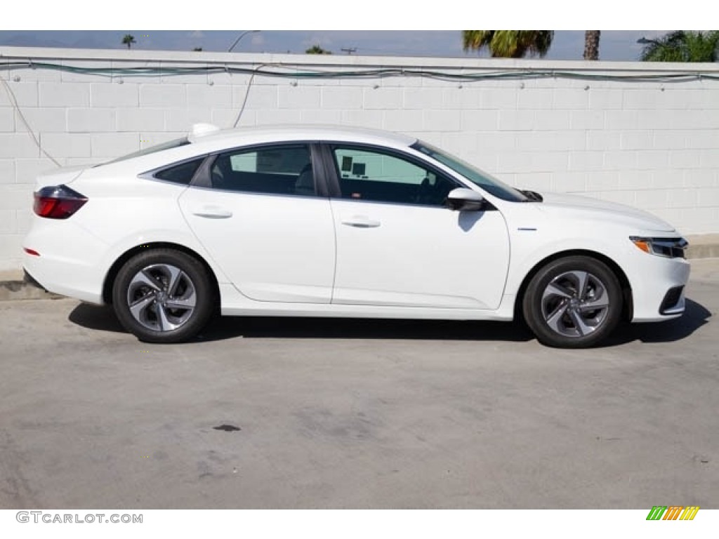 White Orchid Pearl 2019 Honda Insight EX Exterior Photo #128926154