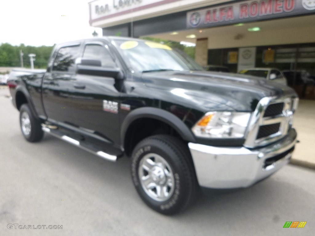 2017 2500 Tradesman Crew Cab 4x4 - Black Forest Green Pearl / Black/Diesel Gray photo #3