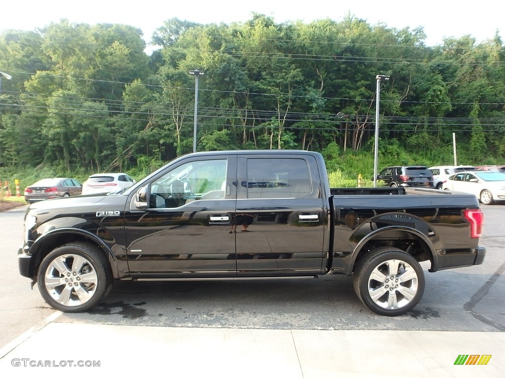 2017 F150 Limited SuperCrew 4x4 - Shadow Black / Limited Black/Mojave photo #5