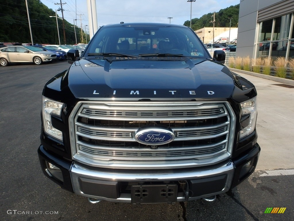 2017 F150 Limited SuperCrew 4x4 - Shadow Black / Limited Black/Mojave photo #7