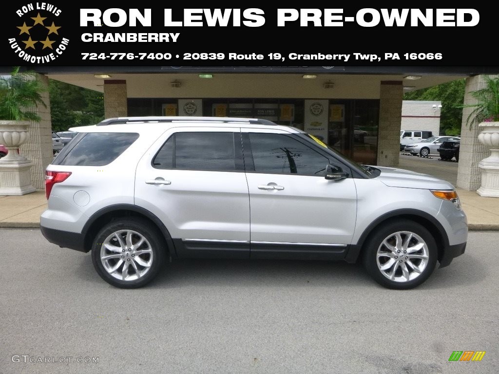 2013 Explorer XLT 4WD - Ingot Silver Metallic / Charcoal Black photo #1