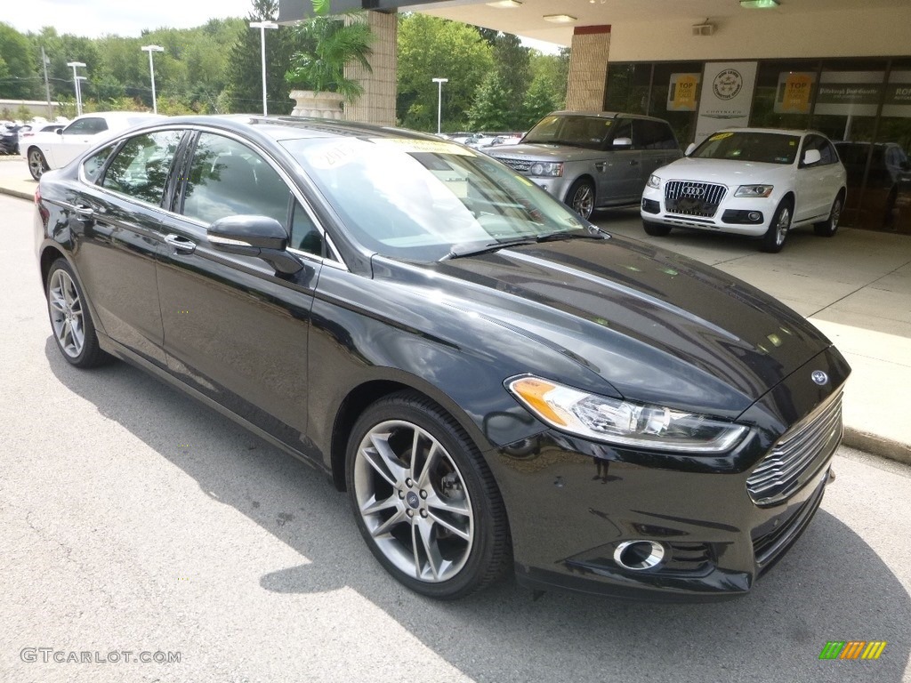 2015 Fusion Titanium AWD - Tuxedo Black Metallic / Charcoal Black photo #3