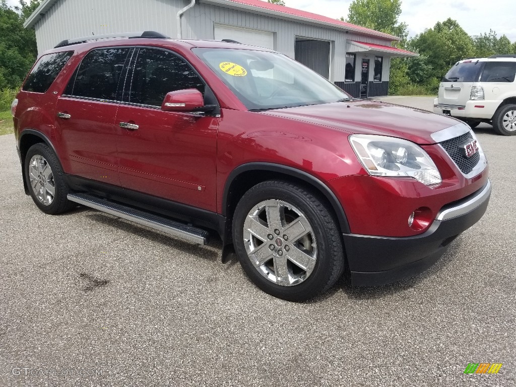2010 Acadia SLT AWD - Red Jewel Tintcoat / Cashmere photo #2