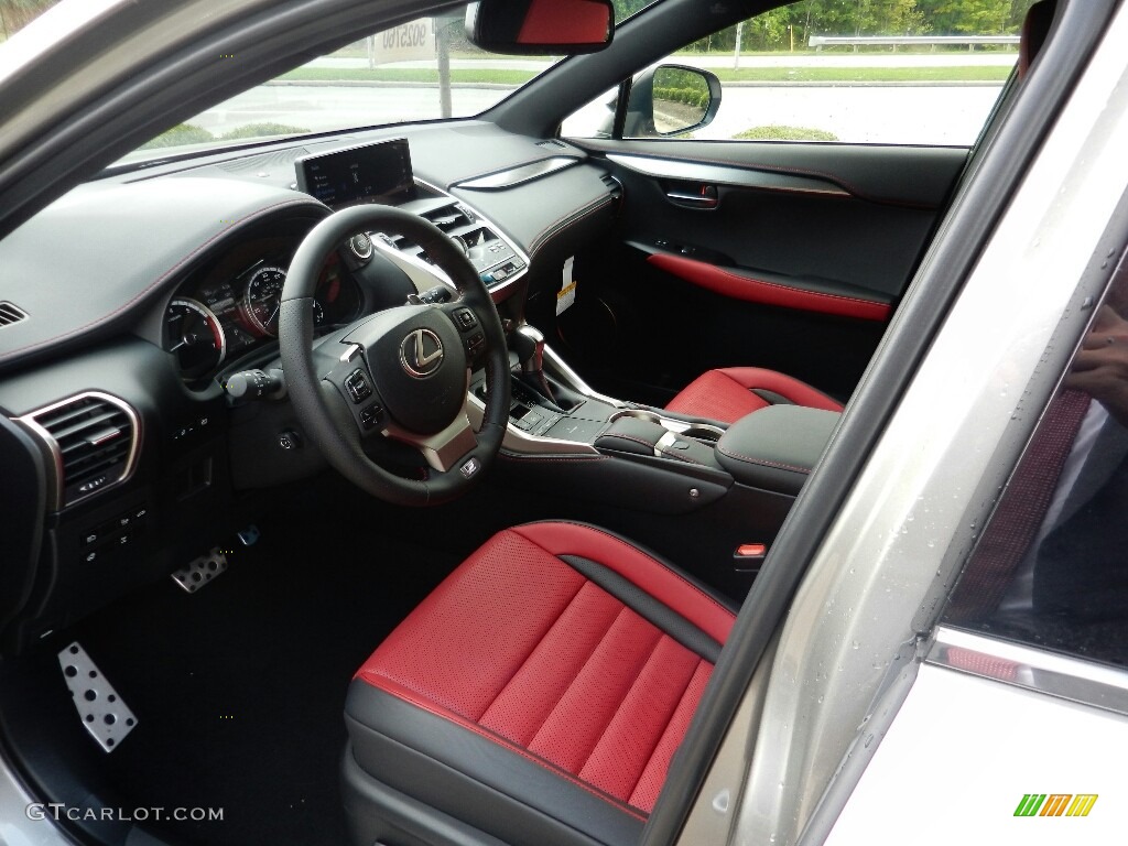 Red Interior 2019 Lexus NX 300 F Sport AWD Photo #128929467