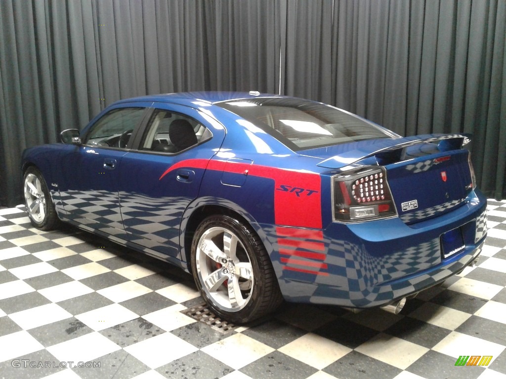 2010 Charger SRT8 - Deep Water Blue Pearl / Dark Slate Gray photo #8