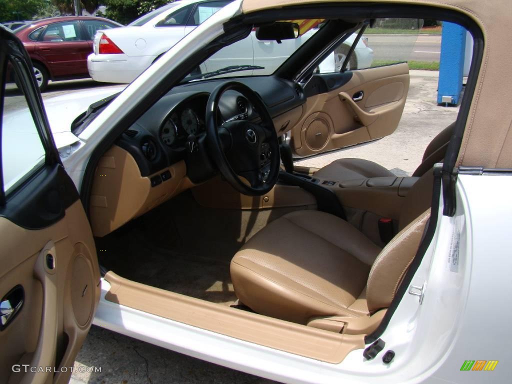 2001 MX-5 Miata Roadster - Pure White / Tan photo #9