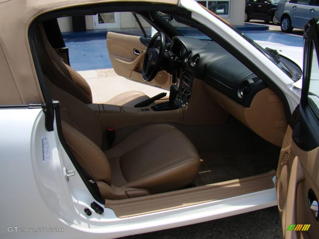 2001 MX-5 Miata Roadster - Pure White / Tan photo #10
