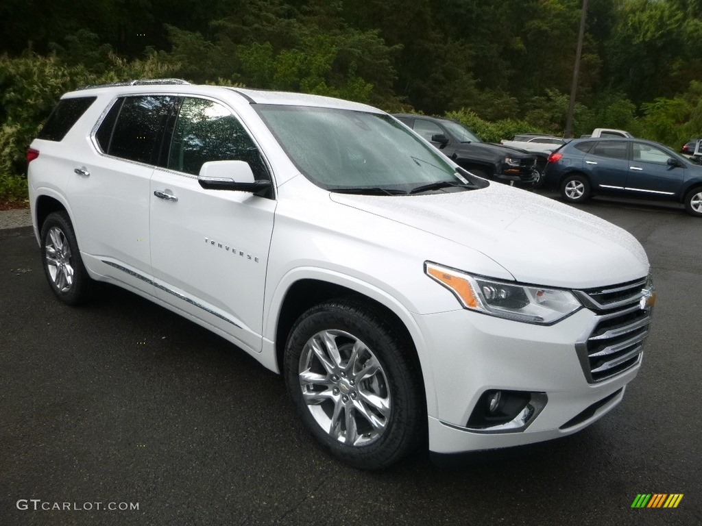 Pearl White 2019 Chevrolet Traverse High Country AWD Exterior Photo #128932419