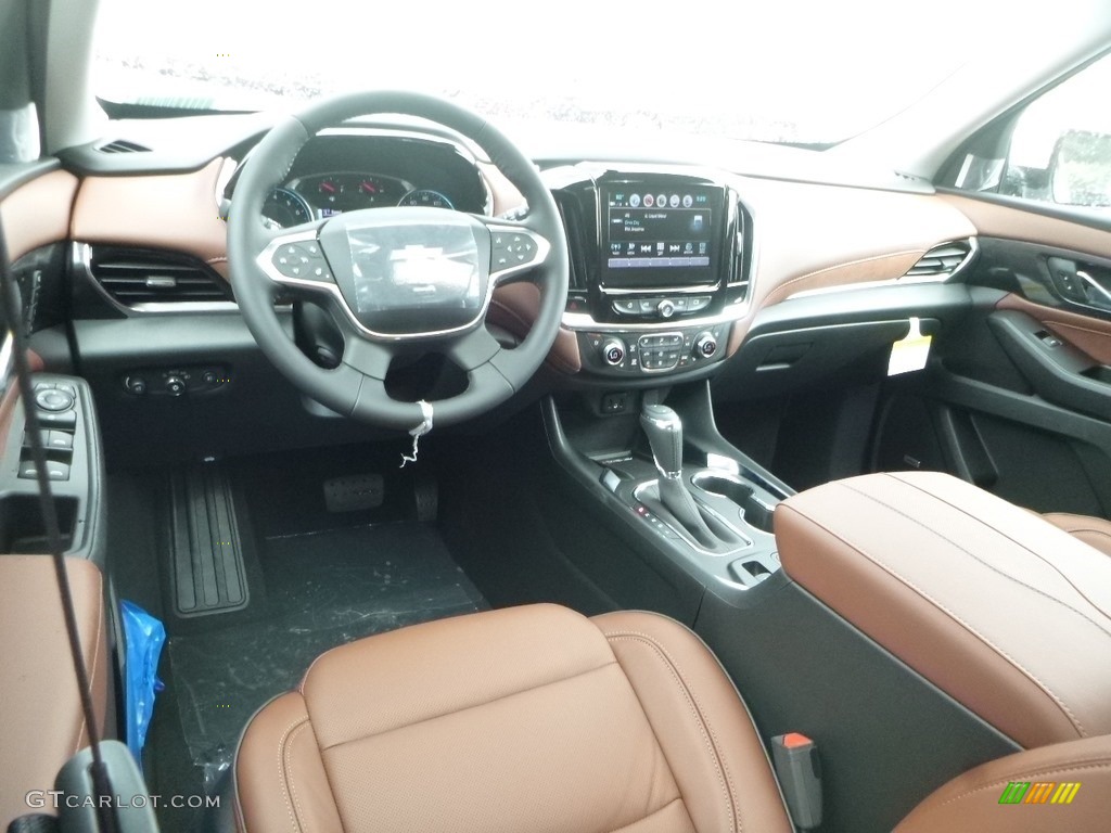Jet Black/Loft Brown Interior 2019 Chevrolet Traverse High Country AWD Photo #128932557