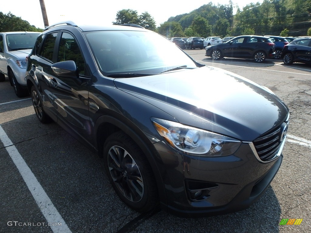 2016 CX-5 Grand Touring AWD - Meteor Gray Mica / Black photo #4