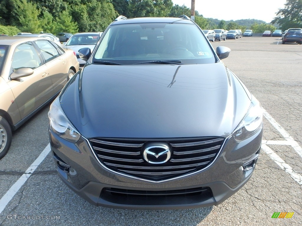 2016 CX-5 Grand Touring AWD - Meteor Gray Mica / Black photo #5