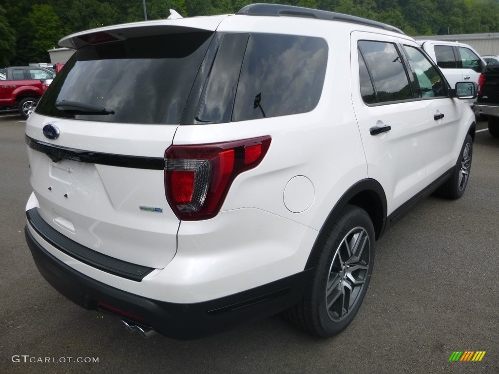 2018 Explorer Sport 4WD - White Platinum / Ebony Black photo #2