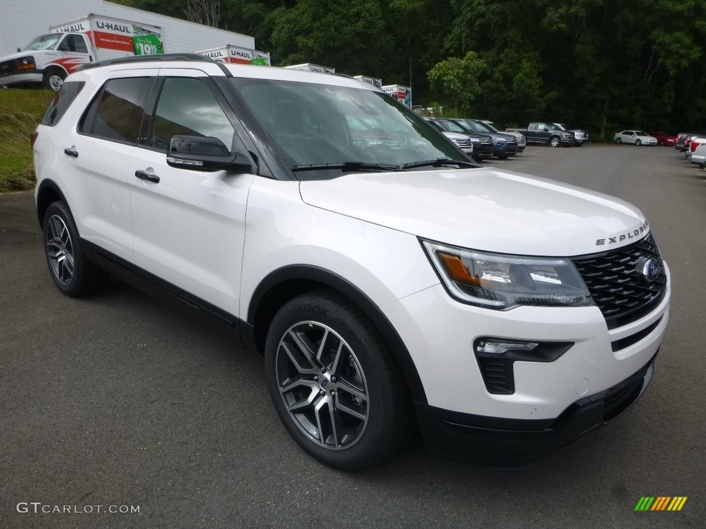 2018 Explorer Sport 4WD - White Platinum / Ebony Black photo #3