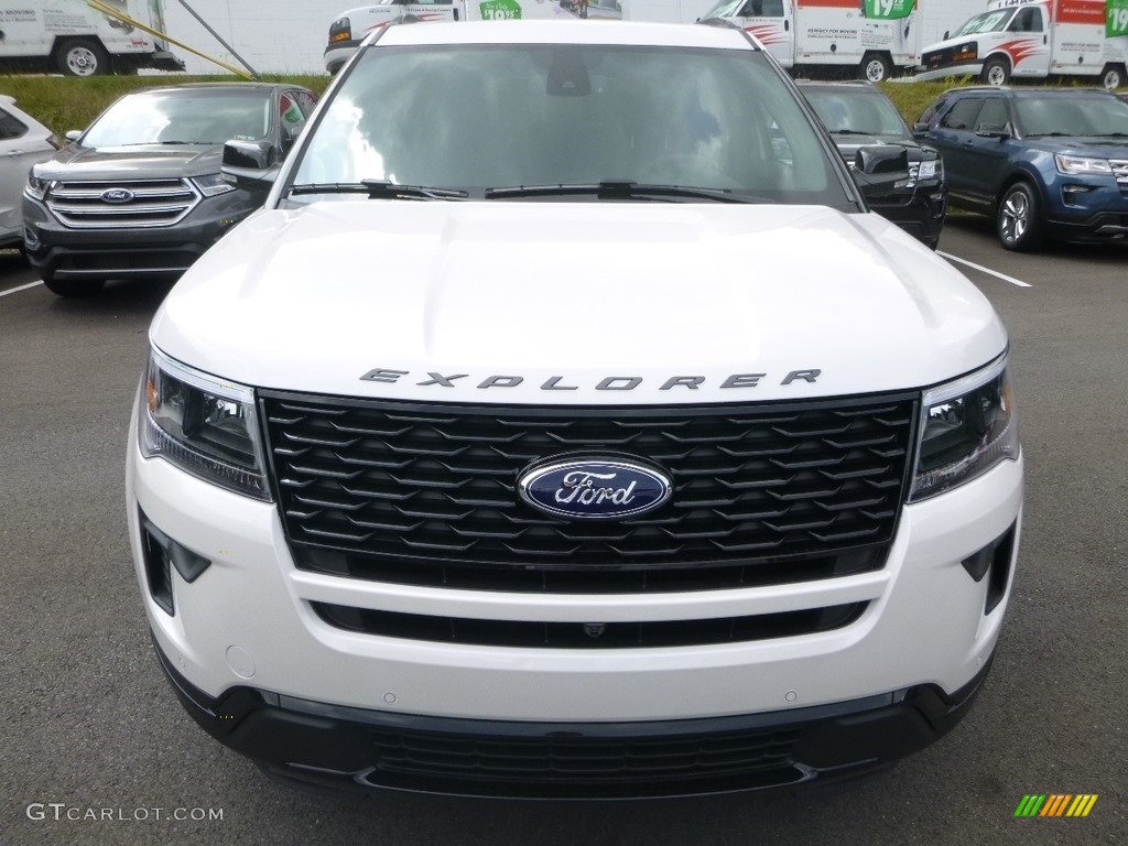 2018 Explorer Sport 4WD - White Platinum / Ebony Black photo #4