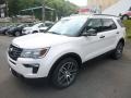 2018 White Platinum Ford Explorer Sport 4WD  photo #5